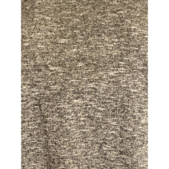 Lane Bryant Black Heathered Sweater Sheer Trim Zip Up Back Scoop Neck SZ 14/16 - Picture 2 of 11